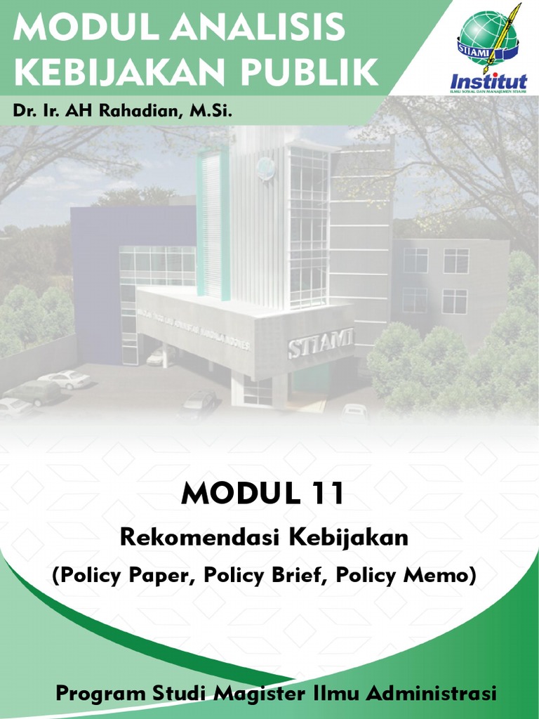 Modul 11 Kebijakan Publik PDF | PDF