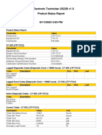 Cat Electronic Technician 2022B v1.0 Product Status Report