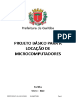 Projeto Básico para A LOCAÇÃO DE MICROCOMPUTADORES - Pref. Curitiba PDF