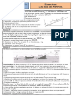 Exercices 1 Les Lois de Newton