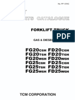 TCM - Parts Catalogue - Forklift Truck FG20 FD20 FG25 FD25 C6H T6H W6H - PF-37AC - 619 Pages PDF