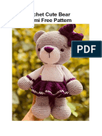 Cute Bear Amigurumi PDF Pattern