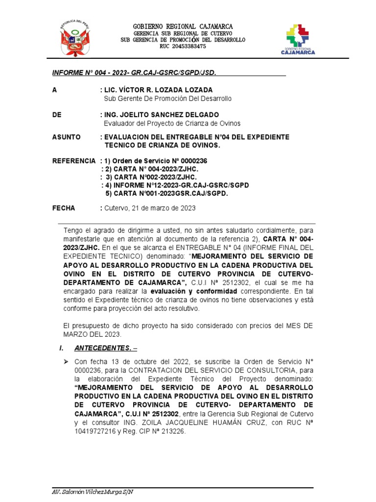 Informe Nº 004 Docx Pdf