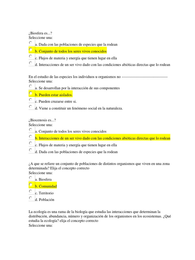 Conceptos Clave en Ecología y Biología | PDF | Ecología | Entorno natural