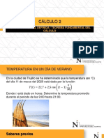 Cálculo de integrales definidas para temperatura promedio