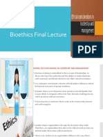 Bioethics Final Lecture 1