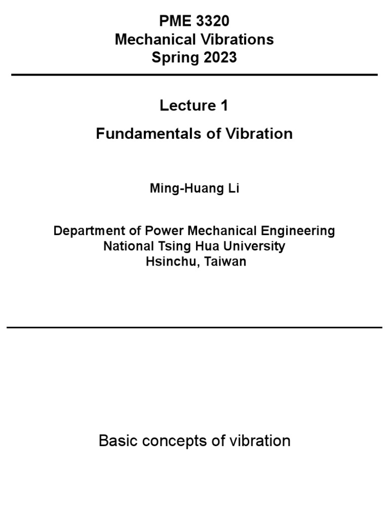 Fundamentals of Mechanical Vibrations | PDF | Oscillation | Friction