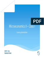 Microeconomics II - Class 01 (Slides1) - Presentation