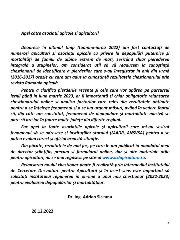 Articol Chestionar PDF | PDF
