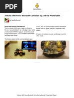 Arduino 4WD Rover Bluetooth Controlled by Android