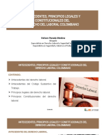 1 - Antecedentes, Principios Legales y Constitucionales Del Derecho Laboral Individual Colombiano