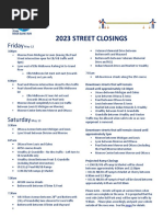 2023 Amway River Bank Run Street Closings