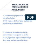 EVITEMOS LAS MALAS INFLUENCIAS DE LOS Videojuegos PDF