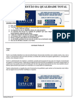 Gestão Da Qualidade Total - Atividade Prática II