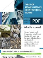 Types of Stones Used in Construction Works