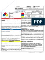 Hoja de Seguridad - Aceite SAE 30