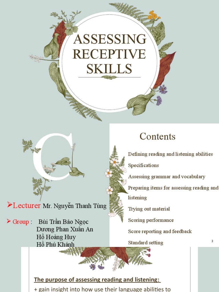 Assessing Reading and Listening Skills | PDF | Information | Electronic ...