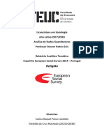 Análise de Dados Quantitativos - SPSS - 3º Ano - Trabalho Final PDF