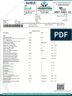 Senior's Medical Test Results