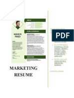 Marketing Resume