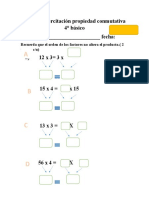 Ficha de Ejercitación Propiedad Conmutativa 4
