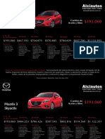 Precios de Mantenimientos Por Modelo Mazda 16 Enero 2020 PDF