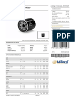 Filtro Millard Aceite Debe Ser 4997