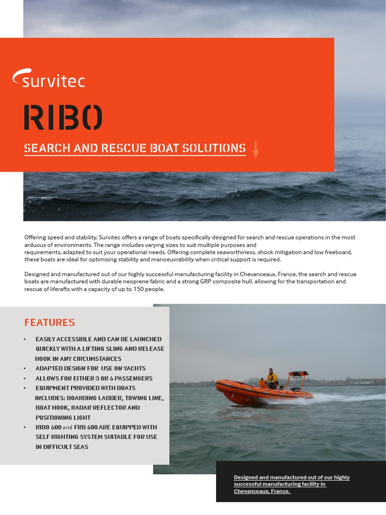 Survitec Zodiac Rescue Boats Ribo PDF
