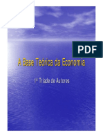 A Base Teórica da Economia e seus principais conceitos