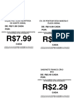 Promoção de cosméticos e cuidados pessoais