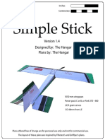 Build a 1050mm Simple Stick RC Plane