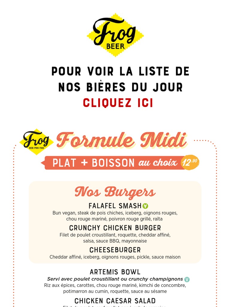 Frog Bercy-Web Menu PDF | PDF | Livres de cuisine, nourriture et vin