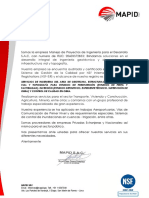 Carta Presentacion + Iso 9001