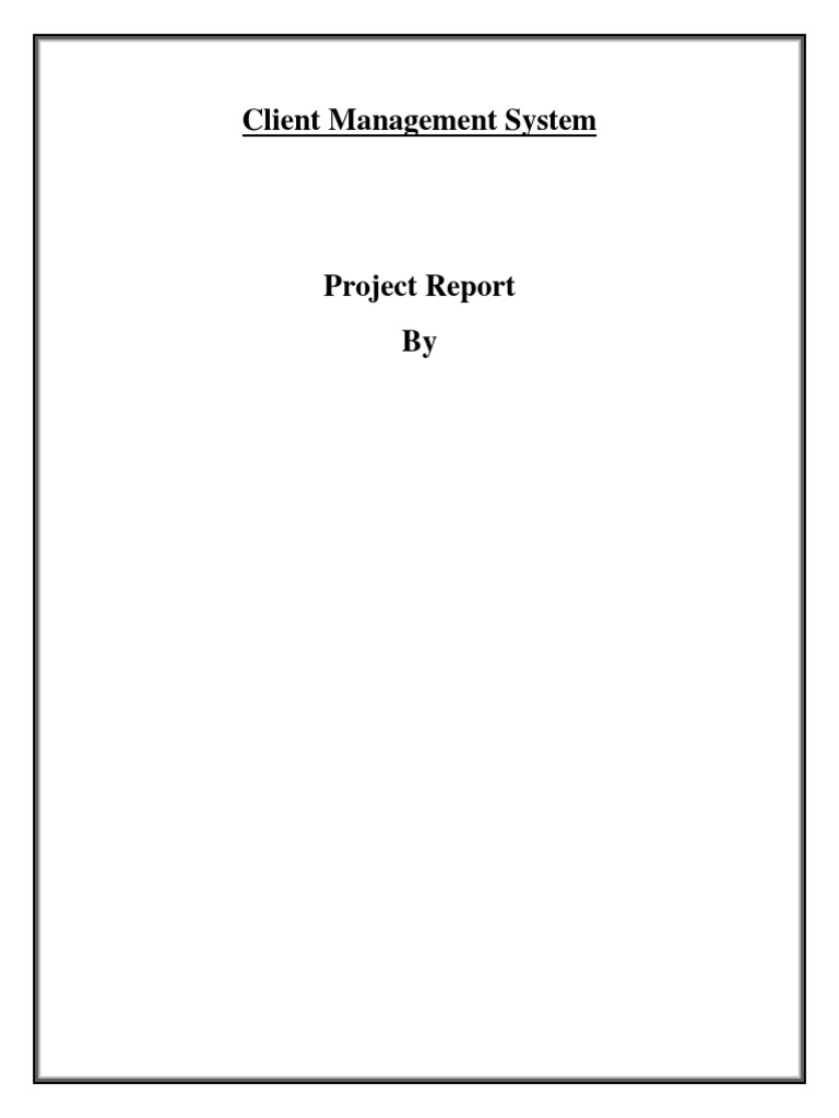 Client Management System | PDF | Use Case | Conceptual Model
