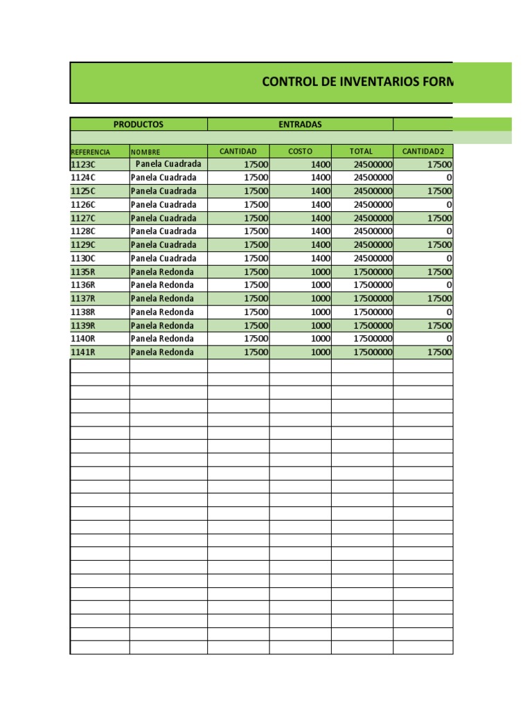 Formato Kardex de Inventarios Excel | PDF | Hogar, jardinería y bricolaje