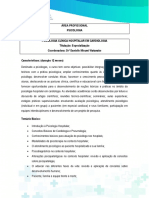 Psicologia Clínica Hospitalar em Especialidades