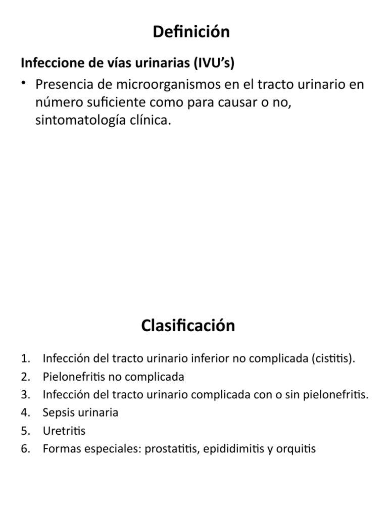 Infeccion de Vias Urinarias | PDF | Infección del tracto urinario ...
