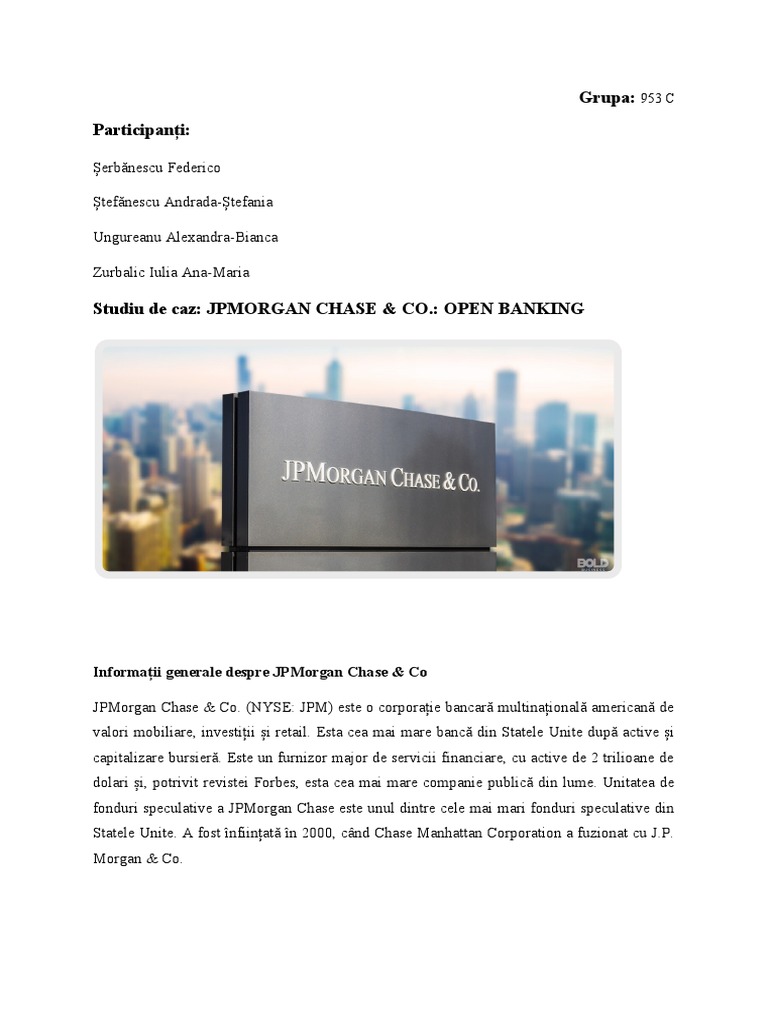 Case Study - JP Morgan | PDF