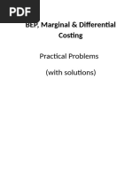 Practice Problems BEP Marginal and Defferential Costing 1636367177432