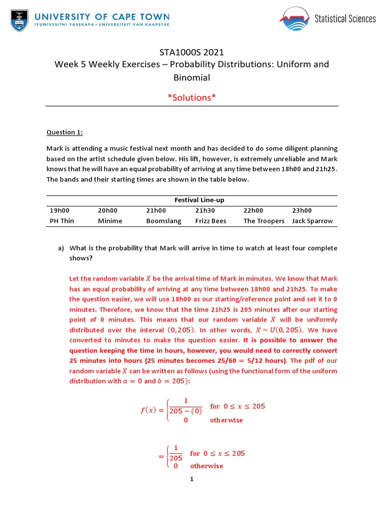 STA1000S+Week+5+Exercise+Sheet+2021+Solutions or whatever | PDF ...