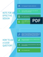 Instruction For An Effective Tutorial Session PDF