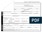 Export Account Form