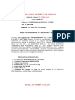 CARTA DE INTENSION DINESA azucar