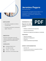 Jeronimo Pagura - Curriculum Vitae PDF