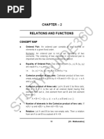 Class 11 Relations and Functions Formulas | PDF