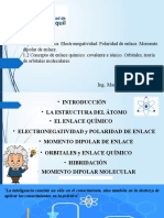 Teoría atómica, enlace químico y orbitales moleculares