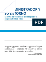 CLASE 2 - EL ADMINISTRADOR Y SU ENTORNO - PTD - PLANEAMIENTO Y ESTRATEGIA-ETICA ORG-user1 PDF