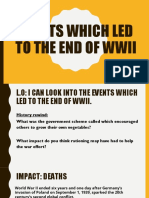 Events Which Led To The End of WWII