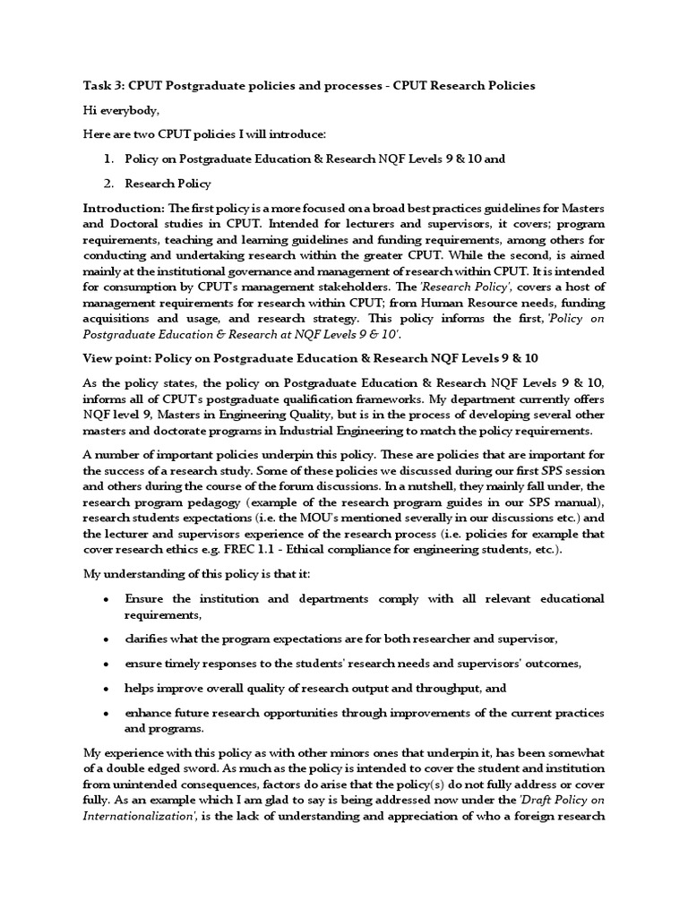 task-3-cput-postgraduate-policies-and-processes-cput-research