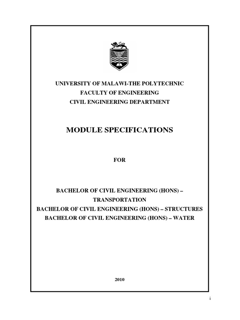 Civil Engineering Module Guide | PDF | Function (Mathematics) | Polynomial